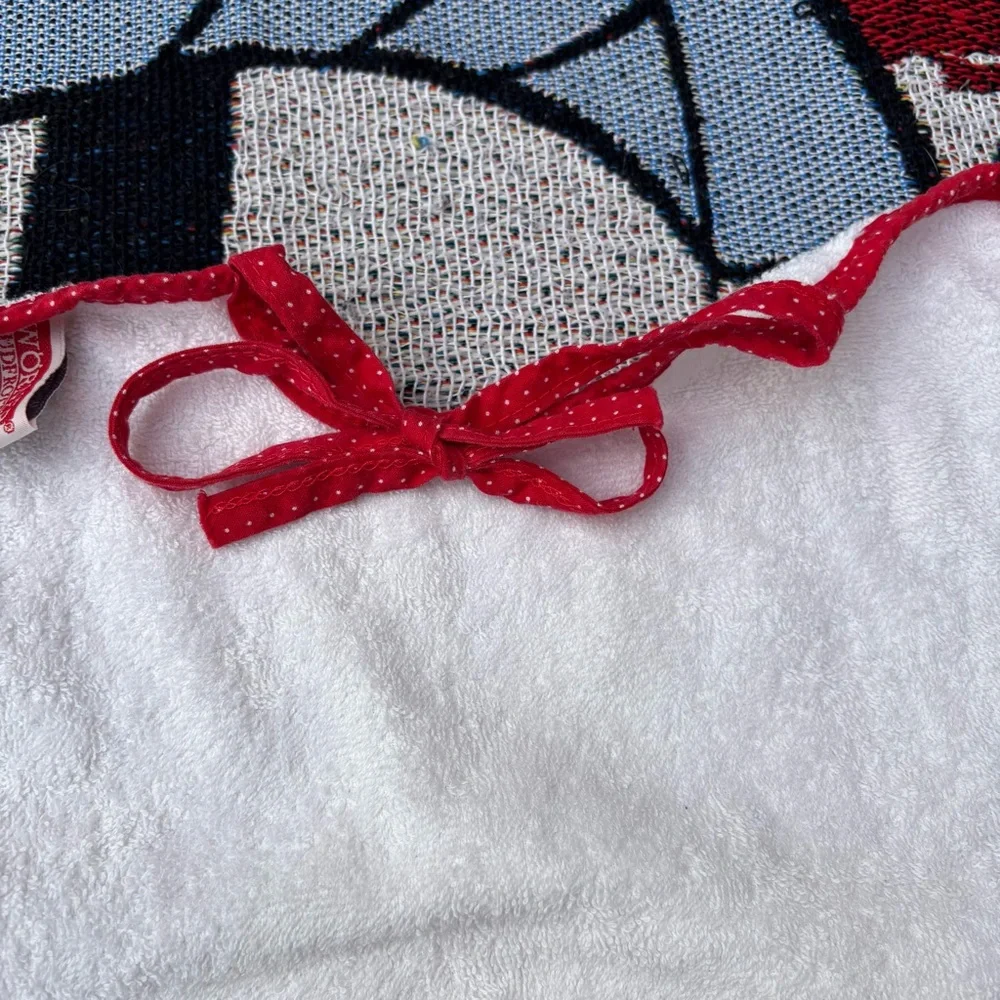 VINTAGE TERRY CLOTH LADYBUG GRAPHIC SHIRT BIB BABY